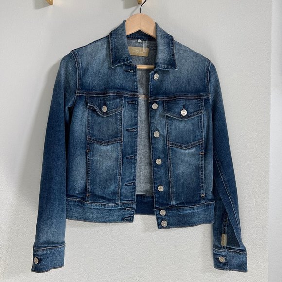 7 for All Mankind Classic Denim Jacket - Picture 1 of 8